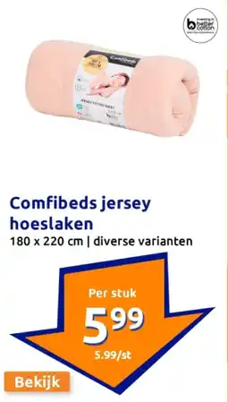 Action Comfibeds jersey hoeslaken aanbieding