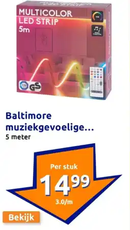Action Baltimore muziekgevoelige ledstrip aanbieding