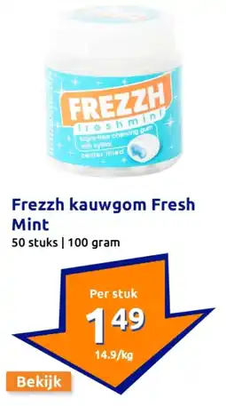 Action Frezzh kauwgom Fresh Mint aanbieding