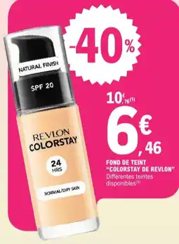 E.Leclerc Revlon fond de teint colorstay de aanbieding