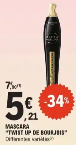 E.Leclerc Mascara twist up de bourjois aanbieding