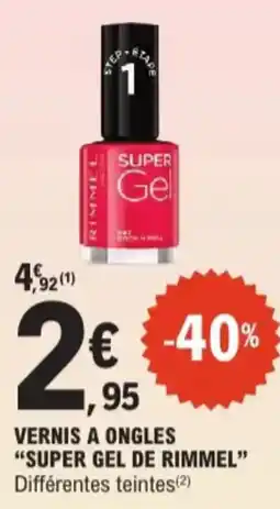 E.Leclerc Vernis a ongles super gel de rimmel aanbieding
