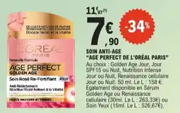 E.Leclerc L'oréal paris age perfect soin anti-age aanbieding