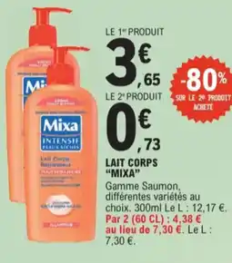 E.Leclerc Mixa LAIT CORPS aanbieding