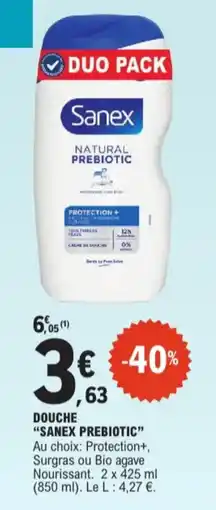 E.Leclerc Sanex prebiotic douche aanbieding
