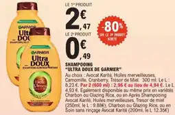 E.Leclerc Ultra doux de garnier shampooing aanbieding