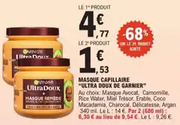E.Leclerc Ultra doux de garnier masque capillaire aanbieding