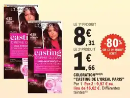 E.Leclerc L'oréal paris coloration casting aanbieding