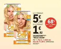 E.Leclerc Garnier coloration belle color aanbieding