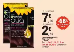 E.Leclerc Garnier Olia coloration aanbieding