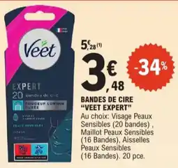 E.Leclerc Veet expert bandes de cire aanbieding