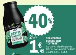 E.Leclerc Cottage shampooing douche 3en1 aanbieding