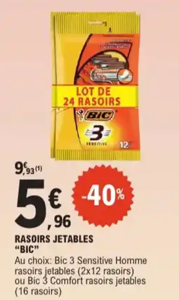 E.Leclerc Bic rasoirs jetables aanbieding