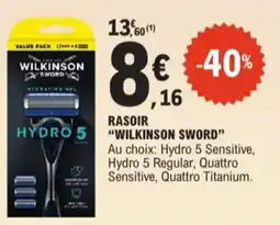 E.Leclerc Wilkinson sword rasoir aanbieding