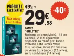 E.Leclerc Gillette lames aanbieding