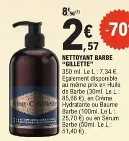 E.Leclerc Gillette nettoyant barbe aanbieding