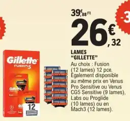 E.Leclerc Gillette lames aanbieding