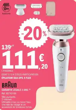E.Leclerc Braun épilateur silk-epil 9 flex aanbieding