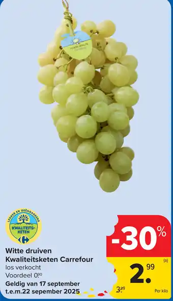 Carrefour Witte druiven aanbieding