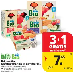 Carrefour Babyvoeding Carrefour Baby Bio en Carrefour Bio aanbieding