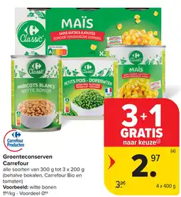 Carrefour Groenteconserven Carrefour aanbieding