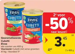 Carrefour Elvea Gearomatiseerde Cubetti aanbieding