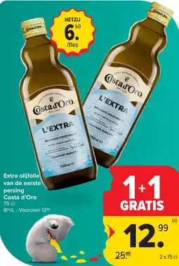 Carrefour Costa d'Oro Extra olijfolie van de eerste persing aanbieding
