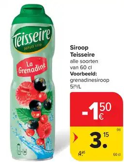 Carrefour Teisseire siroop aanbieding