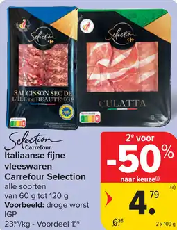 Carrefour Italiaanse fijne vleeswaren Carrefour Selection aanbieding