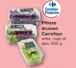 Carrefour Pitloze druiven Carrefour witte, rode of duo aanbieding