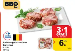 Carrefour Ardense gehakte steak aanbieding