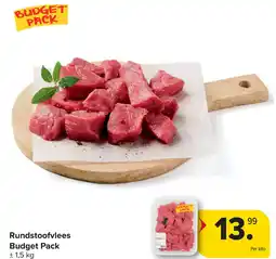 Carrefour Rundstoofvlees Budget Pack aanbieding