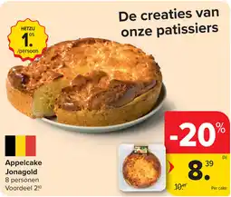 Carrefour Appelcake Jonagold aanbieding