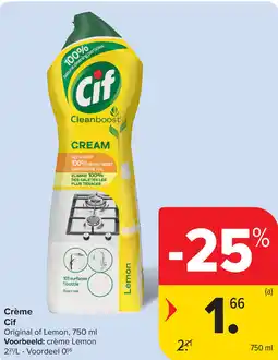 Carrefour Cif Crème aanbieding