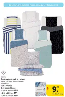 Carrefour Dekbedovertrek + 1 sloop aanbieding