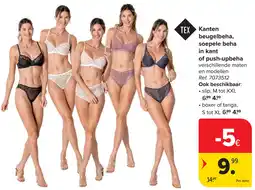 Carrefour TEX Kanten beugelbeha, soepele beha in kant of push-upbeha aanbieding