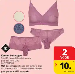 Carrefour Tex Kanten behatopje aanbieding