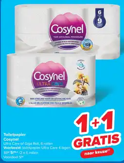Carrefour Cosynel Toiletpapier aanbieding