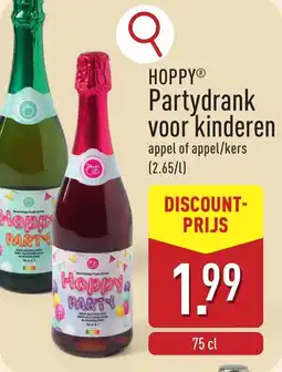 ALDI Hoppy Partydrank voor kinderen aanbieding