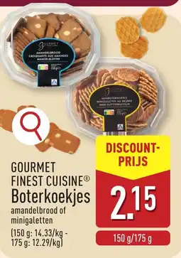 ALDI Gourmet finest cuisine Boterkoekjes aanbieding