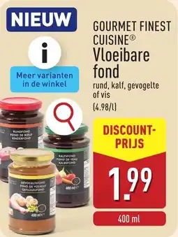 ALDI Gourmet Finest Cuisine Fond aanbieding