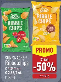 ALDI Sun Snacks Ribbelchips aanbieding