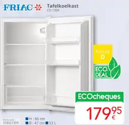 Eldi FRIAC Tafelkoelkast CO 1309 aanbieding