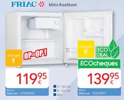 Eldi FRIAC Mini-Koelkast BKK56 aanbieding