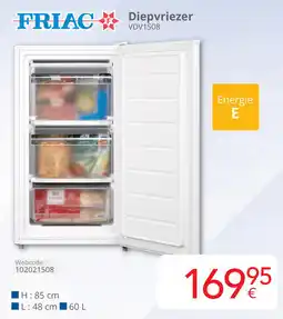 Eldi FRIAC Diepvriezer VDV1508 aanbieding