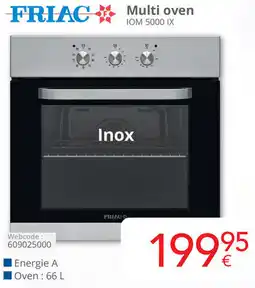 Eldi FRIAC Multi oven IOM 5000 IX aanbieding