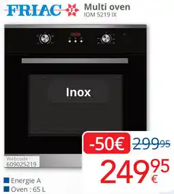 Eldi FRIAC Multi oven IOM 5219 IX aanbieding