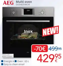 Eldi AEG Multi oven OU5AB20WCM aanbieding