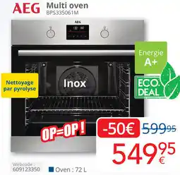 Eldi AEG Multi oven BPS335061M aanbieding