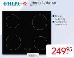 Eldi FRIAC Inductie kookplaat IP6095 aanbieding